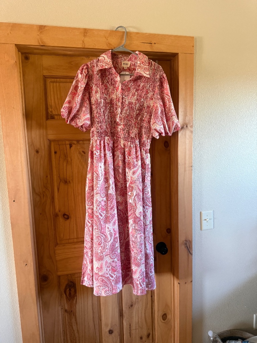 Size XL Pink Paisley Dress